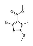 methyl 5-bromo-3-methyl-2-methylsulfanylimidazole-4-carboxylate Structure