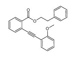phenethyl 2-((2-methoxyphenyl)ethynyl)benzoate结构式