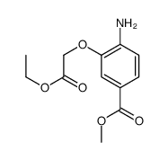 4-氨基-3-(2-乙氧基-2-氧代乙氧基)苯甲酸甲酯结构式