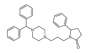1-[3-(4-benzhydrylpiperazin-1-yl)propyl]-5-phenylpyrrolidin-2-one结构式