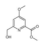 METHYL 6-(HYDROXYMETHYL)-4-METHOXYPICOLINATE Structure