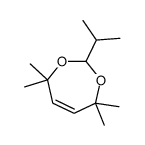 4,4,7,7-tetramethyl-2-propan-2-yl-1,3-dioxepine Structure