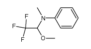 N-(1-Methoxy-2,2,2-trifluoroethyl)-N-methylaniline Structure