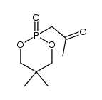2-acetonyl-5,5-dimethyl-2-oxo-1,3,2-dioxaphosphorinane结构式