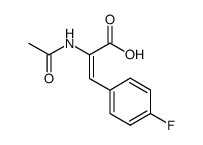 p-Fluoro-a-acetamidocinnamic Acid Structure