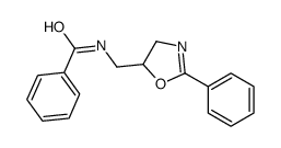 N-[(2-phenyl-4,5-dihydro-1,3-oxazol-5-yl)methyl]benzamide结构式
