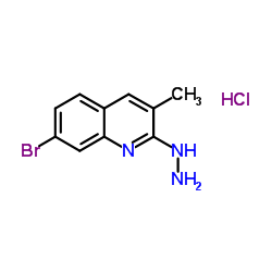 7-溴-2-肼基-3-甲基喹啉盐酸盐结构式