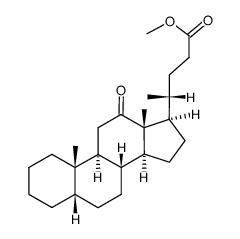 12-Oxo-5β-cholan-24-oic acid methyl ester结构式