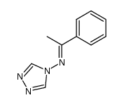 (E)-N-(1-phenylethylidene)-N-(4H-1,2,4-triazol-4-yl)amine结构式