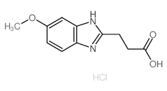 3-(6-methoxy-1H-benzimidazol-2-yl)propanoic acid,hydrochloride Structure