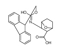 二烯-3-(9H-氟-9-甲氧基羰基氨基)-7-氧杂双环[2.2.1]庚烷-2-羧酸结构式