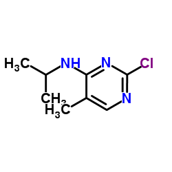 2-Chloro-N-isopropyl-5-methyl-4-pyrimidinamine Structure
