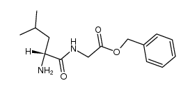 N-D-leucyl-glycine benzyl ester Structure