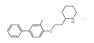 2-{2-[(3-Chloro[1,1'-biphenyl]-4-yl)oxy]-ethyl}piperidine hydrochloride Structure