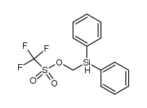 Diphenyl(trifluormethansulfonyloxymethyl)silan Structure