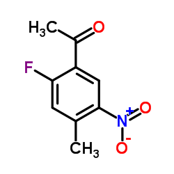 1-(2-Fluoro-4-methyl-5-nitrophenyl)ethanone Structure