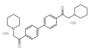 4,4'-Bis(piperidinoacetyl)biphenyl dihydrobromide结构式