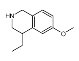 4-乙基-1,2,3,4-四氢-6-甲氧基-异喹啉结构式