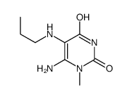 6-氨基-1-甲基-5(丙氨基)尿嘧啶结构式