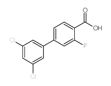4-(3,5-二氯苯基)-2-氟苯甲酸结构式
