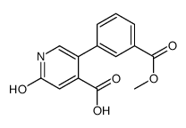 5-(3-methoxycarbonylphenyl)-2-oxo-1H-pyridine-4-carboxylic acid结构式