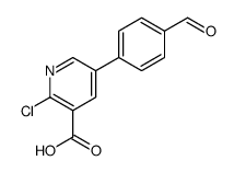 2-chloro-5-(4-formylphenyl)pyridine-3-carboxylic acid结构式