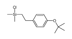 chloro-dimethyl-[2-[4-[(2-methylpropan-2-yl)oxy]phenyl]ethyl]silane Structure