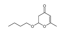 2-(1-butoxy)-6-methyl-2,3-dihydro-4H-pyran-4-one Structure