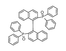 (S)-1,1'-binaphthalene-2,2'-diylbis(diphenylphosphine oxide) Structure