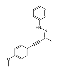 1-(4-(4-methoxyphenyl)but-3-yn-2-ylidene)-2-phenylhydrazine结构式
