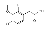 2-(4-chloro-2-fluoro-3-methoxyphenyl)acetic acid Structure