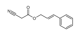 (E)-3-phenylallyl α-cyanoacetate Structure