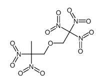 2,2-dinitro-1-(2,2,2-trinitroethoxy)propane结构式