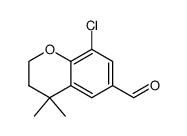 8-chloro-4,4-dimethyl-3,4-dihydro-2H-chromene-6-carbaldehyde Structure