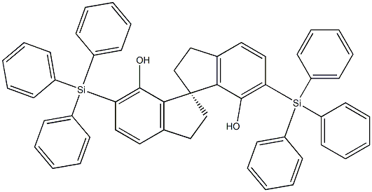 (R)-2,2',3,3'-Tetrahydro-6,6'-bis(triphenylsilyl)-1,1'-spirobi[1H-indene]-7,7'-diol Structure
