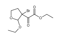 ethyl 2-(3-bromo-2-ethoxytetrahydrofuran-3-yl)-2-oxoacetate结构式