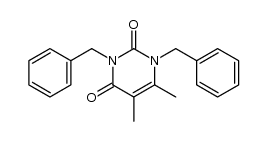 1,3-dibenzyl-5,6-dimethyl-1H-pyrimidine-2,4-dione Structure