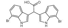 bis(7-bromo-1H-indol-3-yl)acetic acid Structure