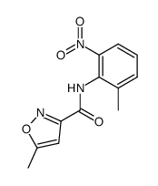 5-methyl-N-(2-methyl-6-nitro-phenyl)oxazole-3-carboxamide结构式