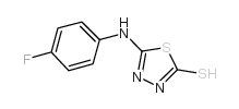 5-[(4-氟苯基)氨基]-1,3,4-噻二唑-2-硫醇结构式