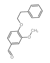 3-甲氧基-4-(2-苯基乙氧基)苯甲醛结构式