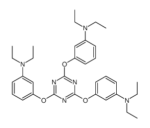 3-[[4,6-bis[3-(diethylamino)phenoxy]-1,3,5-triazin-2-yl]oxy]-N,N-diethylaniline结构式