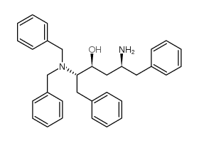 (2S,3S,5S)-5-Amino-2-(benzylamino)-1,6-diphenylhexan-3-ol Structure