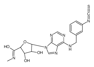 N(6)-(3-isothiocyanatobenzyl)adenosine-5'-N-methyluronamide structure