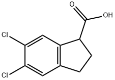 5,6-dichloro-2,3-dihydro-1h-indene-1-carboxylic acid Structure