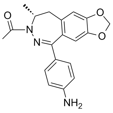 (8R)-7-乙酰基-5-(4-氨基苯基)-8,9-二氢-8-甲基-7H-1,3-二氧杂环戊烯并[4,5-H][2,3]苯并二氮杂卓图片