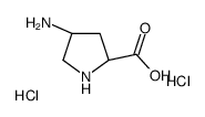 (2S,4S)-4-aminopyrrolidine-2-carboxylic acid dihydrochloride structure