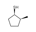 (+/-)-cis-2-methyl-cyclopentanethiol Structure