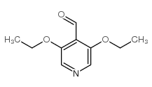 3,5-二乙氧基吡啶-4-羧醛结构式