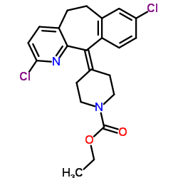 Ethyl 4-(2,8-dichloro-5,6-dihydro-11H-benzo[5,6]cyclohepta[1,2-b]pyridin-11-ylidene)-1-piperidinecarboxylate Structure